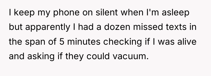 I keep my phone on silent when I'm asleep but...