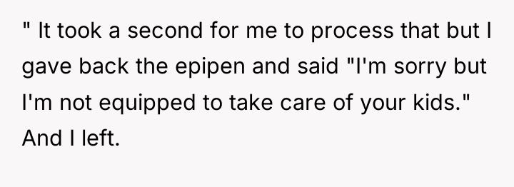 " It took a second for me to process that...
