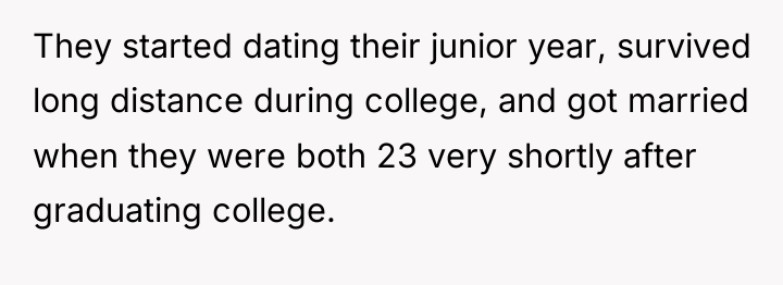 They started dating their junior year, survived long distance during...