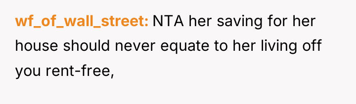 wf_of_wall_street NTA her saving for her house should never equate...