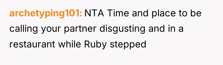 archetyping101 NTA Time and place to be calling your partner...