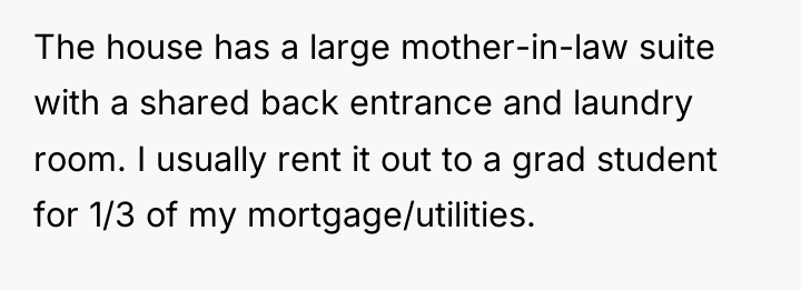 The house has a large mother-in-law suite with a shared...