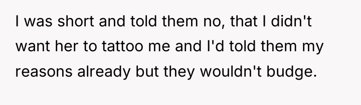 I was short and told them no, that I didn't...