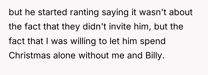 but he started ranting saying it wasn't about the fact...
