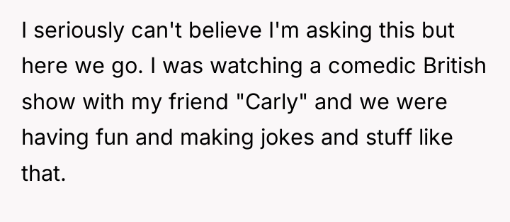 I seriously can't believe I'm asking this but here we...