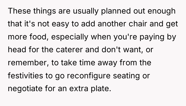 These things are usually planned out enough that it's not...