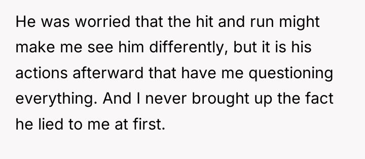 He was worried that the hit and run might make...
