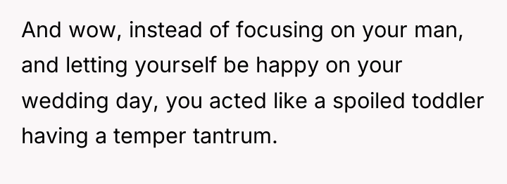 And wow, instead of focusing on your man, and letting...