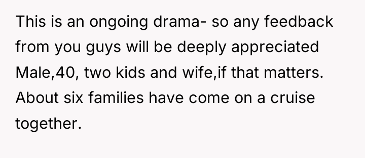 This is an ongoing drama- so any feedback from you...