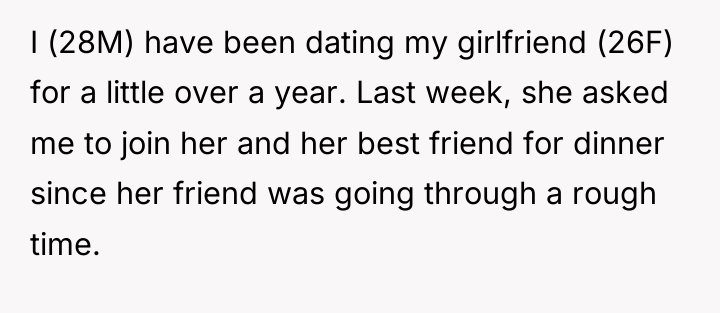 I (28M) have been dating my girlfriend (26F) for a...