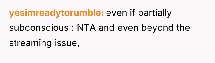 yesimreadytorumble even if partially subconscious.: NTA and even beyond the...