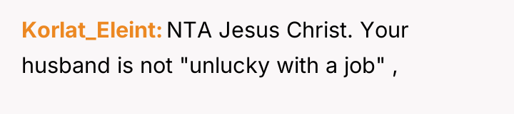 Korlat_Eleint NTA Jesus Christ. Your husband is not "unlucky with...