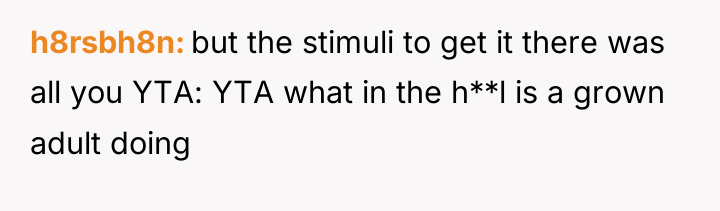 h8rsbh8n but the stimuli to get it there was all...