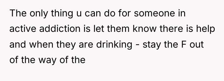 The only thing u can do for someone in active...