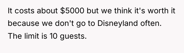 It costs about $5000 but we think it's worth it...