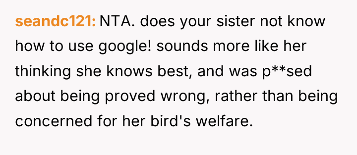 seandc121 NTA. does your sister not know how to use...