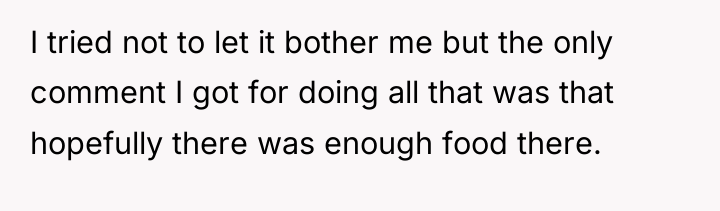 I tried not to let it bother me but the...