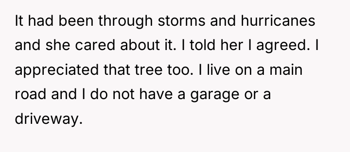 It had been through storms and hurricanes and she cared...