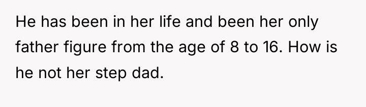 He has been in her life and been her only...