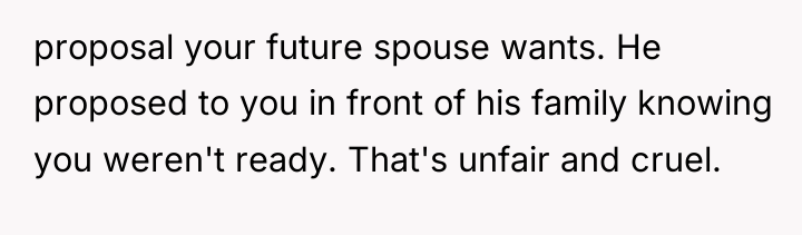 proposal your future spouse wants. He proposed to you in...