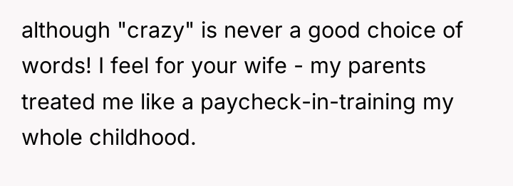 although "crazy" is never a good choice of words! I...