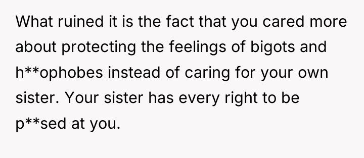 What ruined it is the fact that you cared more...