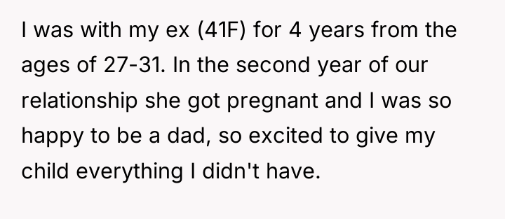 I was with my ex (41F) for 4 years from...