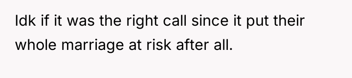 Idk if it was the right call since it put...