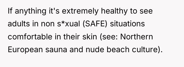 If anything it's extremely healthy to see adults in non...