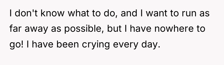 I don't know what to do, and I want to...