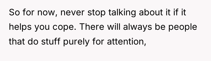 So for now, never stop talking about it if it...