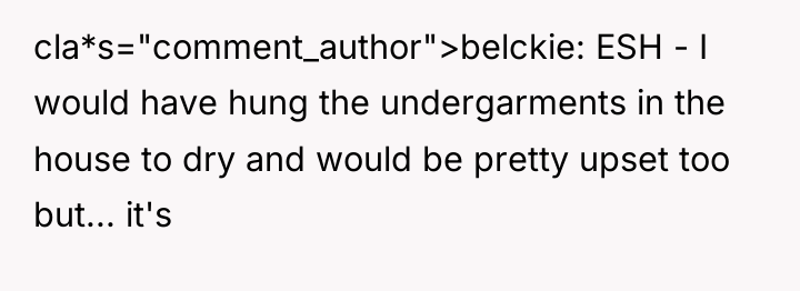 cla*s="comment_author">belckie: ESH - I would have hung the undergarments in...