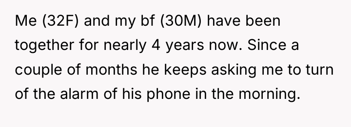 Me (32F) and my bf (30M) have been together for...