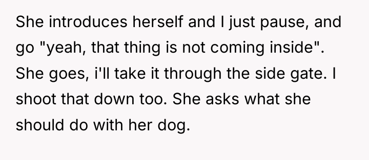 She introduces herself and I just pause, and go "yeah,...