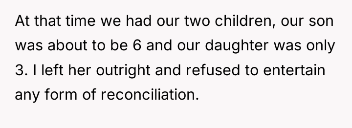 At that time we had our two children, our son...