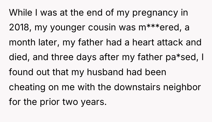 While I was at the end of my pregnancy in...