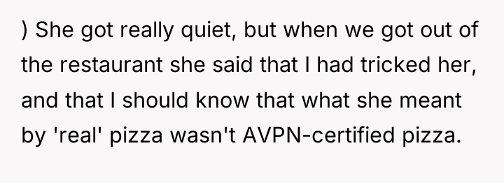 ) She got really quiet, but when we got out...