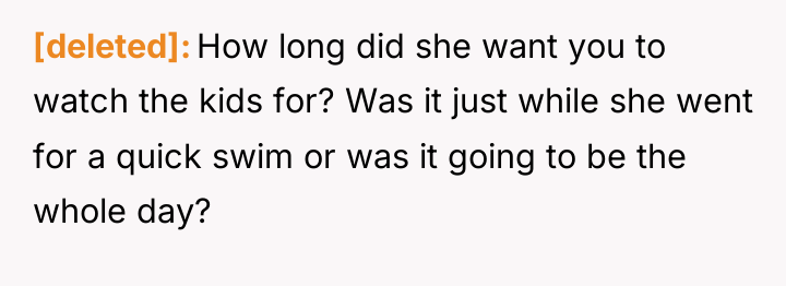 [deleted] How long did she want you to watch the...