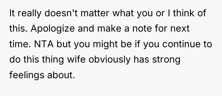 It really doesn't matter what you or I think of...