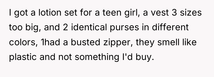 I got a lotion set for a teen girl, a...