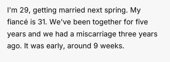 I'm 29, getting married next spring. My fiancé is 31....