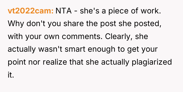 vt2022cam NTA - she's a piece of work. Why don't...