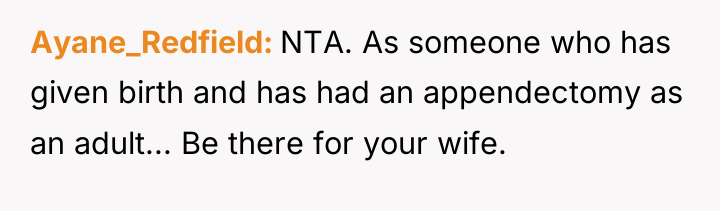 Ayane_Redfield NTA. As someone who has given birth and has...