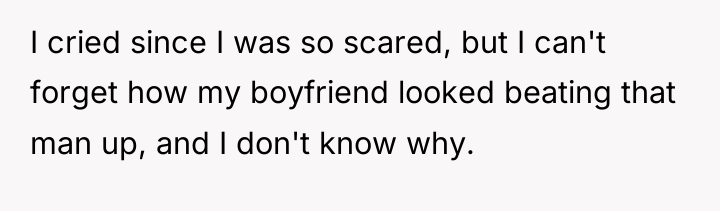 I cried since I was so scared, but I can't...