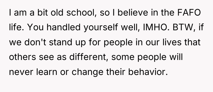 I am a bit old school, so I believe in...