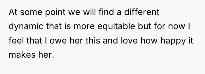 At some point we will find a different dynamic that...