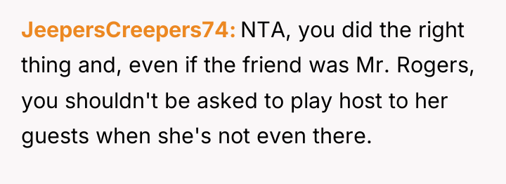 JeepersCreepers74 NTA, you did the right thing and, even if...