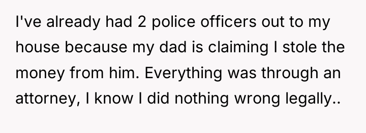 I've already had 2 police officers out to my house...