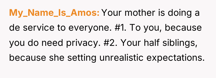 My_Name_Is_Amos Your mother is doing a de service to everyone....