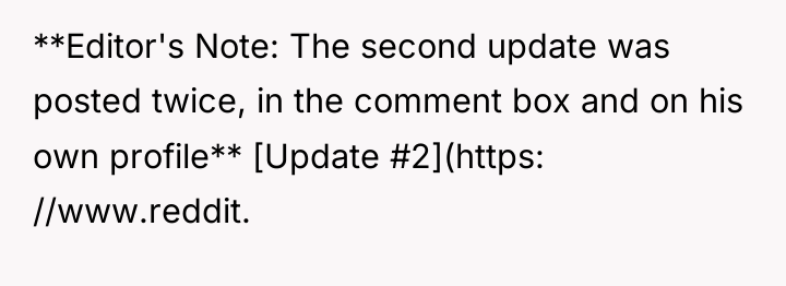 **Editor's Note: The second update was posted twice, in the...